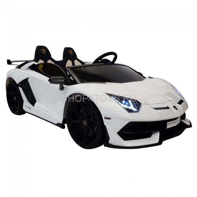 Детский электромобиль Lamborghini Aventador SVJ White Carbon (дрифт, 15 км/ч, 24V) - SX2028S-WHITE Детский электромобиль Lamborghini Aventador SVJ White Carbon (дрифт, 15 км/ч, 24V) - SX2028S-WHITE