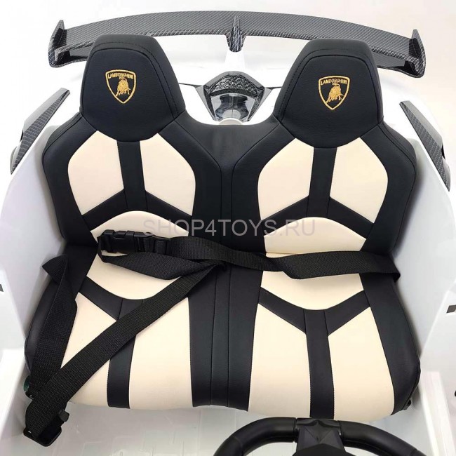 Детский электромобиль Lamborghini Aventador SVJ White Carbon (дрифт, 15 км/ч, 24V) - SX2028S-WHITE Детский электромобиль Lamborghini Aventador SVJ White Carbon (дрифт, 15 км/ч, 24V) - SX2028S-WHITE