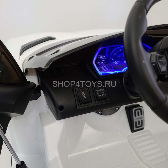 Детский электромобиль Lamborghini Aventador SVJ White Carbon (дрифт, 15 км/ч, 24V) - SX2028S-WHITE Детский электромобиль Lamborghini Aventador SVJ White Carbon (дрифт, 15 км/ч, 24V) - SX2028S-WHITE