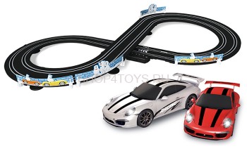 Гоночный автотрек Top Racer Alfa Romeo 1:43 (2 машинки, 6 метров) - TR-01L Гоночный автотрек Top Racer Alfa Romeo 1:43 (2 машинки, 6 метров) - TR-01L