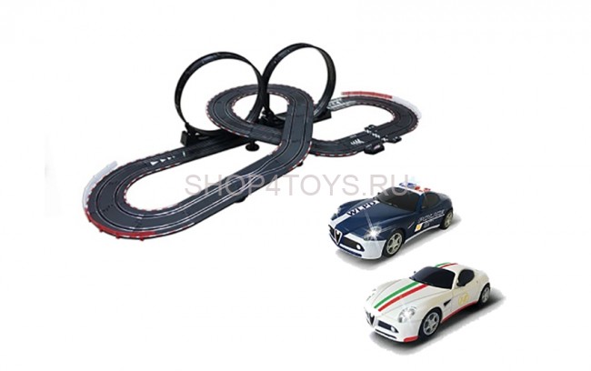 Гоночный автотрек Top Racer Alfa Romeo 1:43 (2 машинки, 6 метров) - TR-01L