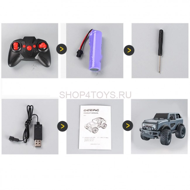 Радиоуправляемый серый джип 4WD 1:16 - 518-01-GREY Радиоуправляемый серый джип 4WD 1:16 - 518-01-GREY