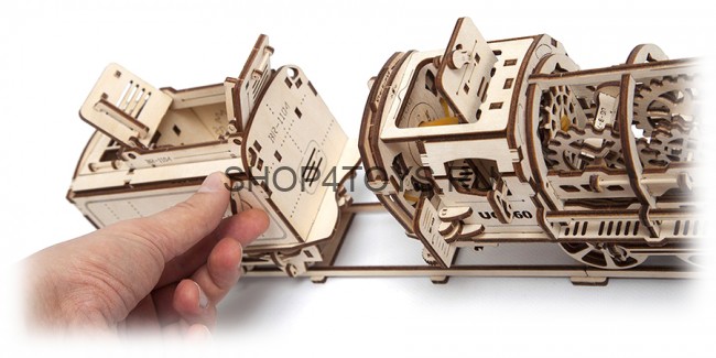 Деревянный 3D конструктор Ugears "Локомотив с тендером" - 70012 Деревянный 3D конструктор Ugears "Локомотив с тендером" - 70012