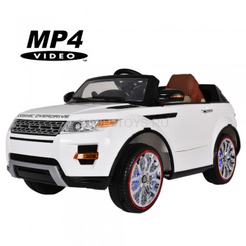Детский электромобиль Range Rover Luxury White MP4 12V - SX118-S Детский электромобиль Range Rover Luxury White 12V 2.4G - SX118-S - это красивый детский джип для современных детей с сенсорным дисплеем