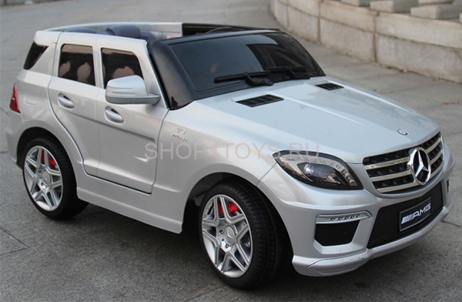 Радиоуправляемый детский электромобиль Merсedes-Bens ML63 AMG Silver 12V 2.4G - DMD-168-S