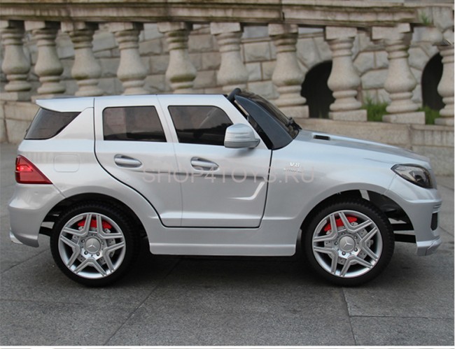 Радиоуправляемый детский электромобиль Merсedes-Bens ML63 AMG Silver 12V 2.4G - DMD-168-S
