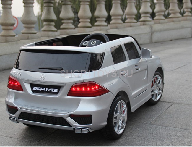 Радиоуправляемый детский электромобиль Merсedes-Bens ML63 AMG Silver 12V 2.4G - DMD-168-S