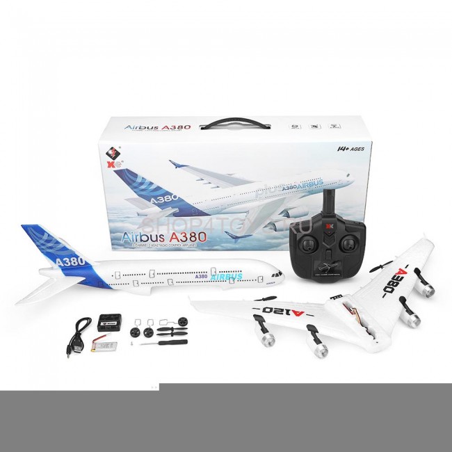 Радиоуправляемый самолет A380 XK A120 2.4G RTF - A120-A380 Радиоуправляемый самолет A380 XK A120 2.4G RTF - A120-A380