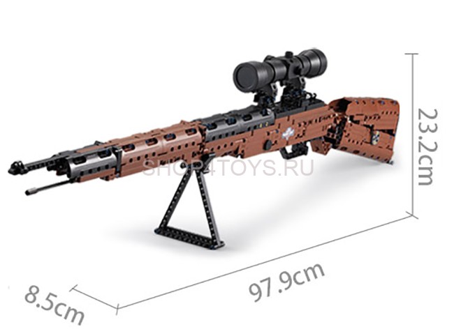Конструктор CADA deTech карабин 98K, 653 элемента - C61010W Конструктор CADA deTech карабин 98K, 653 элемента - C61010W