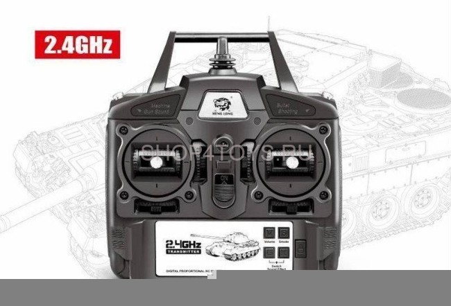 Радиоуправляемый танк Heng Long T-34 V7.0 масштаб 1:16 RTR 2.4GHz - 3909-1 V7.0