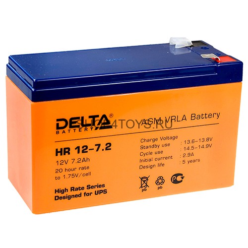 Аккумулятор Delta HR 12-7.2 Аккумулятор Delta HR 12-7.2