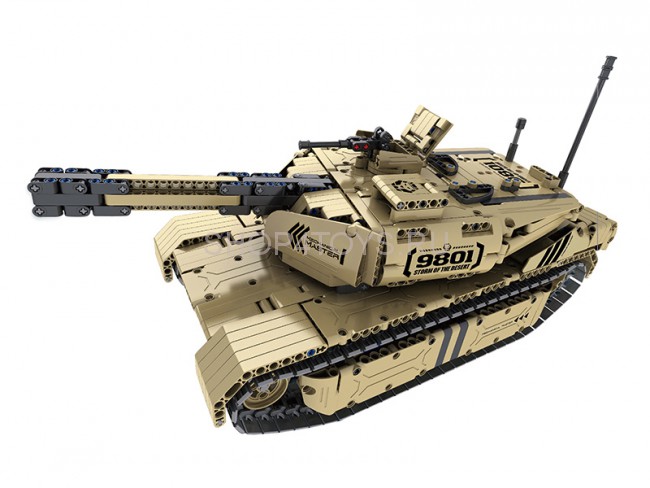 Радиоуправляемый электромеханический конструктор QiHui танк, стреляющий пульками - QH9801 Радиоуправляемый электромеханический конструктор QiHui танк, стреляющий пульками - QH9801