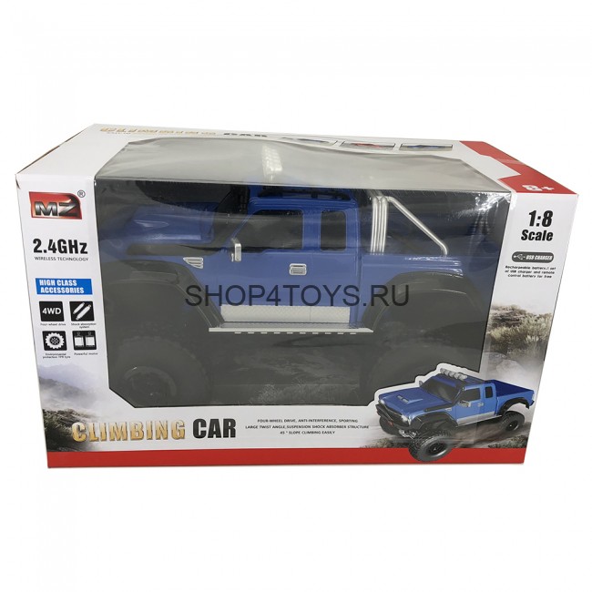 Радиоуправляемый краулер Blue Pick-Up 4WD 1:8 2.4G - MZ-2855 Радиоуправляемый краулер Blue Pick-Up 4WD 1:8 2.4G - MZ-2855