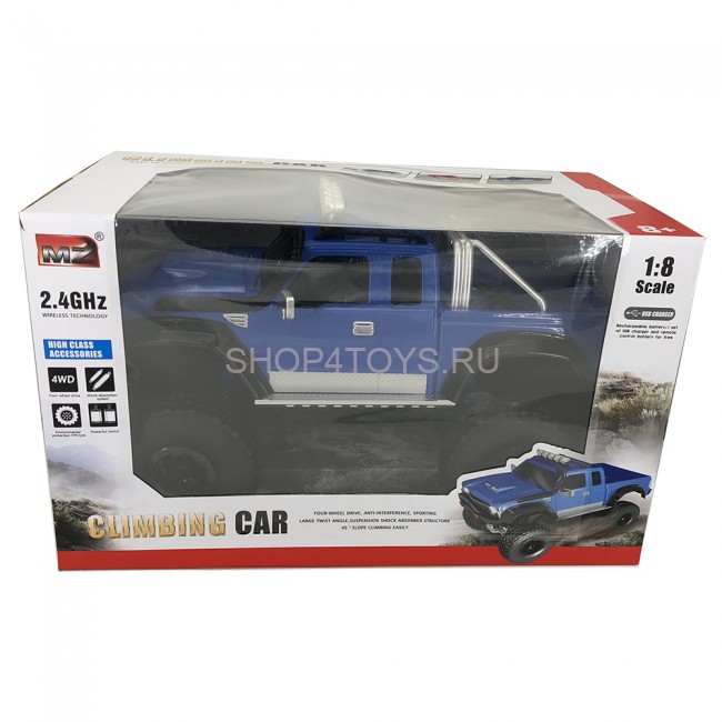 Радиоуправляемый краулер Blue Pick-Up 4WD 1:8 2.4G - MZ-2855 Радиоуправляемый краулер Blue Pick-Up 4WD 1:8 2.4G - MZ-2855