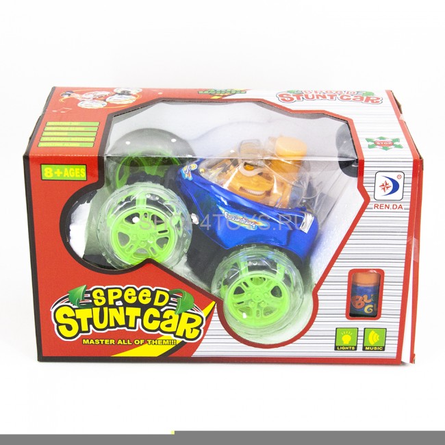 Радиоуправляемая трюковая машина-перевертыш RENDA (29 см, синий, мыльные пузыри) - RD970-3