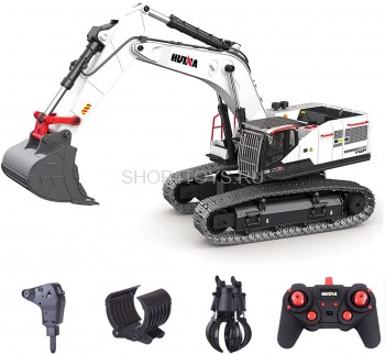 Радиоуправляемый экскаватор белый HUI NA TOYS масштаб 1:14 2.4G - HN1594-WHITE Радиоуправляемый экскаватор белый HUI NA TOYS масштаб 1:14 2.4G - HN1594