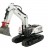 Радиоуправляемый экскаватор белый HUI NA TOYS масштаб 1:14 2.4G - HN1594-WHITE