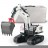 Радиоуправляемый экскаватор белый HUI NA TOYS масштаб 1:14 2.4G - HN1594-WHITE