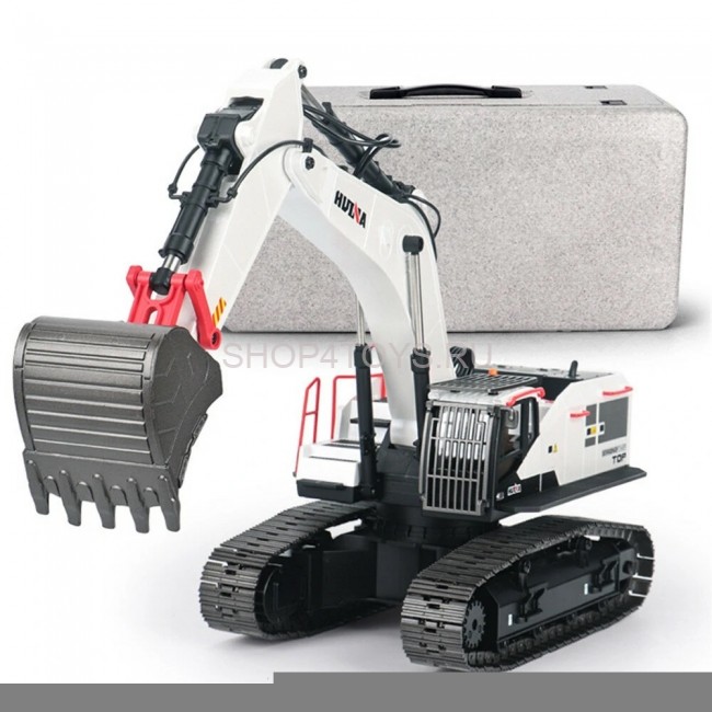 Радиоуправляемый экскаватор белый HUI NA TOYS масштаб 1:14 2.4G - HN1594-WHITE Радиоуправляемый экскаватор белый HUI NA TOYS масштаб 1:14 2.4G - HN1594-WHITE