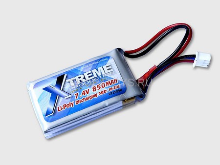Аккумулятор Li-Po 7,4V 850mAh Xtreme - LP2S850