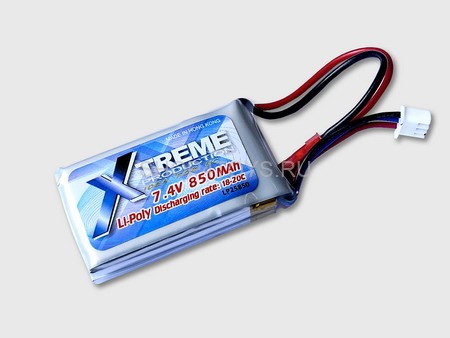 Аккумулятор Li-Po 7,4V 850mAh Xtreme - LP2S850