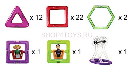 Магнитный 3D конструктор Магникон Карусель MK-46 - MK-46