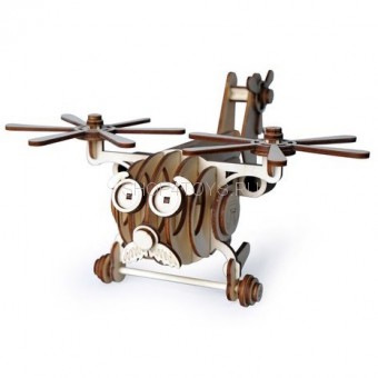 Деревянный конструктор Lemmo Вертолет "Палыч" - 00-55 Деревянный конструктор Lemmo Вертолет "Палыч" - 00-55