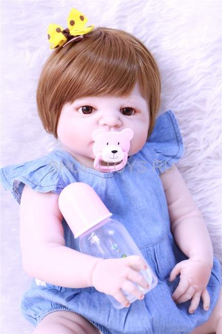 Реборн с силиконовым телом Оленька