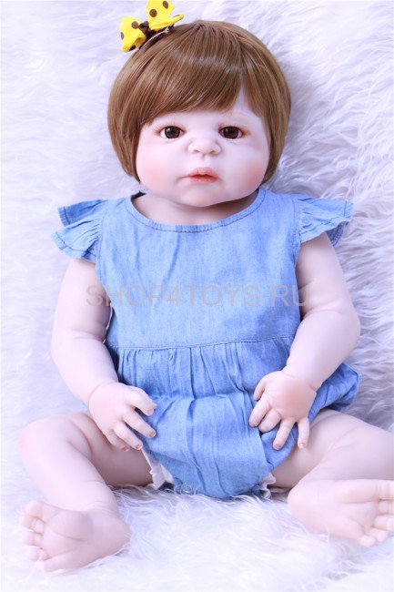 Реборн с силиконовым телом Оленька
