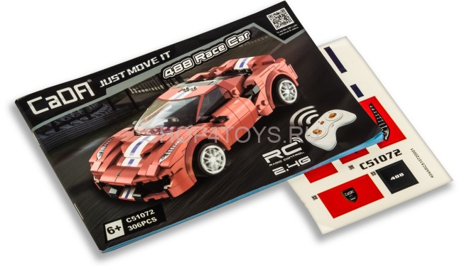 Конструктор CaDa Ferrari 488, 306 элементов - C51072W Конструктор CaDa Ferrari 488, 306 элементов - C51072W