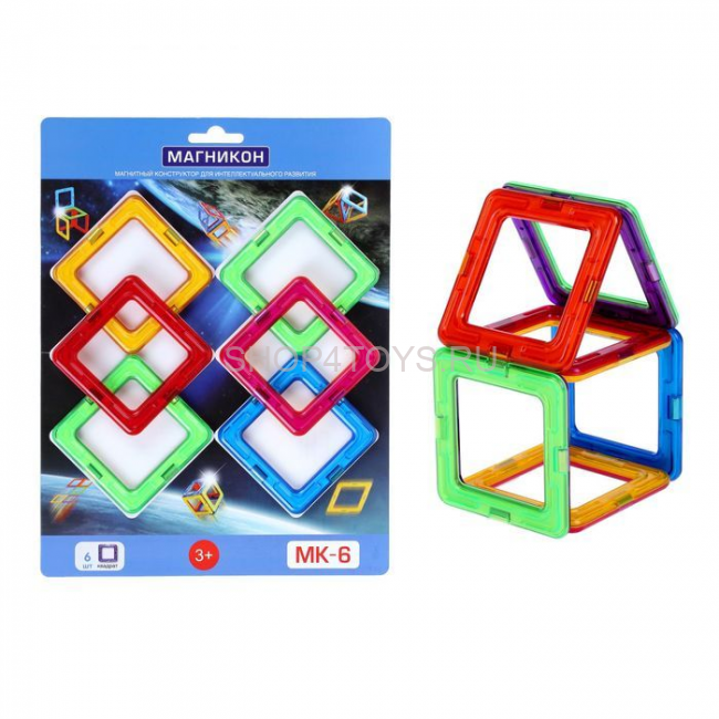 Магнитный 3D конструктор Магникон MK-6 - MK-6 Магнитный 3D конструктор Магникон MK-6 - MK-6