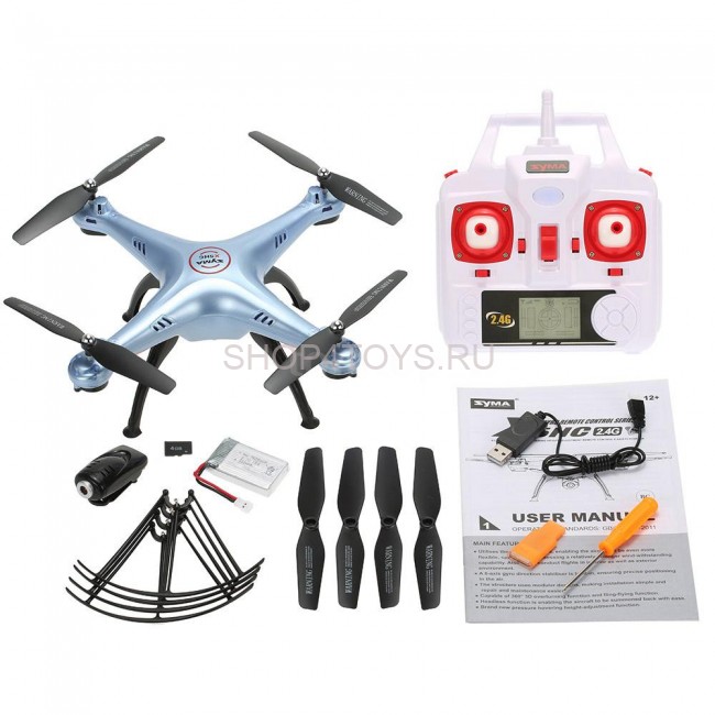 Радиоуправляемый квадрокоптер Syma с камерой - X5HC Радиоуправляемый квадрокоптер Syma с камерой - X5HC