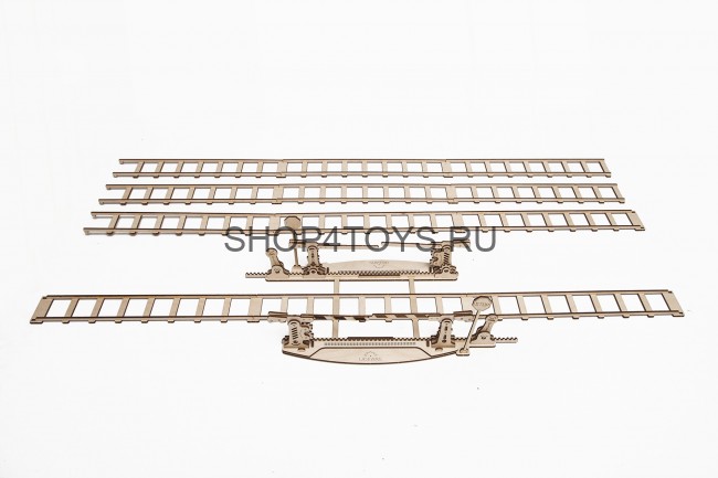 Деревянный 3D конструктор Ugears "Переезд и рельсы" - 70014 Деревянный 3D конструктор Ugears "Переезд и рельсы" - 70014
