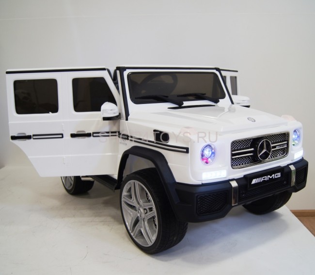 Радиоуправляемый детский электромобиль Mercedes Benz G65 White 12V 2.4G - G65
