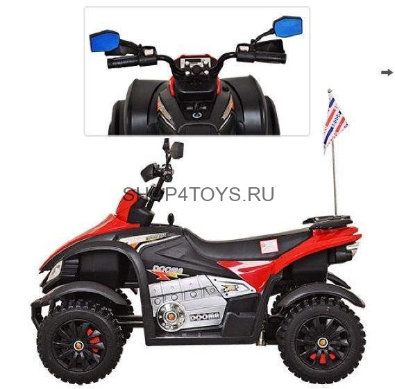 Детский электроквадроцикл Dongma ATV Red 12V с кожаным сиденьем - DMD-268A-LUX Детский электроквадроцикл Dongma ATV Red 12V с кожаным сиденьем - DMD-268A-LUX