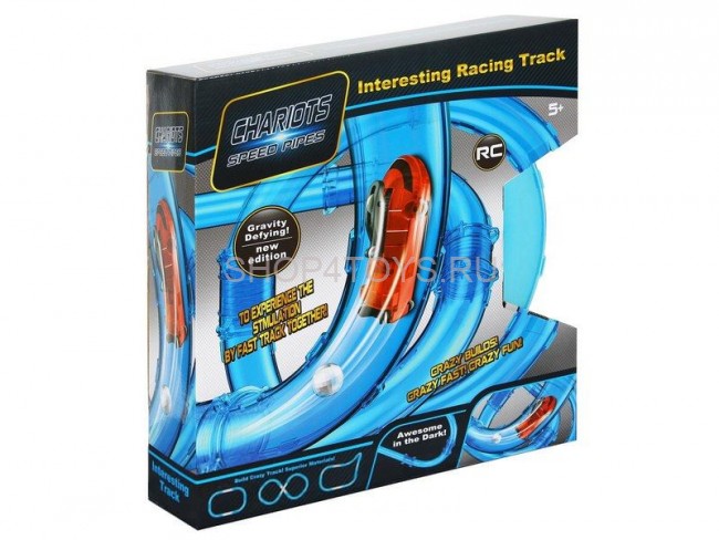 Радиуоправляемый гоночный трек в трубе (светится в темноте) - 022-5