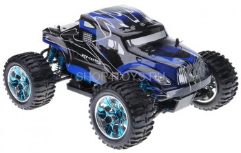 Радиоуправляемый монстр 1/10 Brontosaurus PRO Li-Po RTF - 94111PRO-88034 - 2.4G Радиоуправляемая полноприводная модель внедорожника с бесколекторным электродвигателем, Li-Po аккумулятором и установленным комплектом алюминиевого тюнинга.