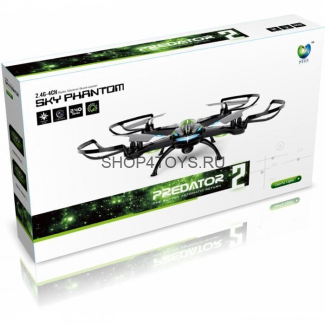 Радиоуправляемый квадрокоптер Sky Phantom Predator 2 3D 6 Axis 2.4GHz - YK022 Радиоуправляемый квадрокоптер Sky Phantom Predator 2 3D 6 Axis 2.4GHz - YK022