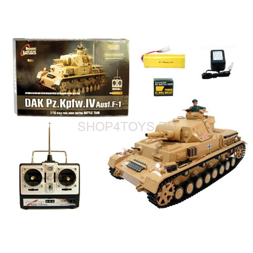Радиоуправляемый танк Heng Long DAK Pz. Kpfw.IV Ausf. F-1 1:16 - 3858-1 Радиоуправляемый танк Heng Long DAK Pz. Kpfw.IV Ausf. F-1 1:16 - 3858-1