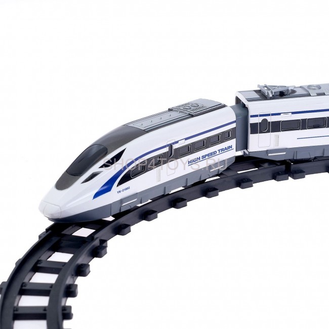 Железная дорога с пультом управления (поезд Сапсан, длина полотна 618 см, свет, звук) - 2808Y-2 Железная дорога с пультом управления (поезд Сапсан, длина полотна 618 см, свет, звук) - 2808Y-2