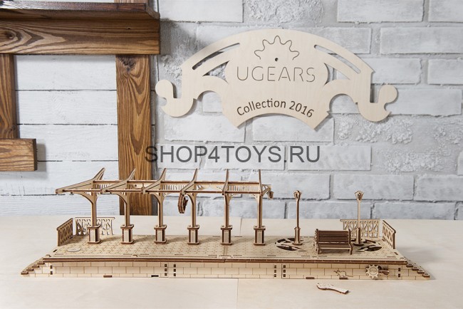 Деревянный 3D конструктор Ugears "Перрон" - 70013 Деревянный 3D конструктор Ugears "Перрон" - 70013