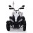 Детский электроквадроцикл Dongma ATV White 12V с кожаным сиденьем - DMD-268A-LUX-W