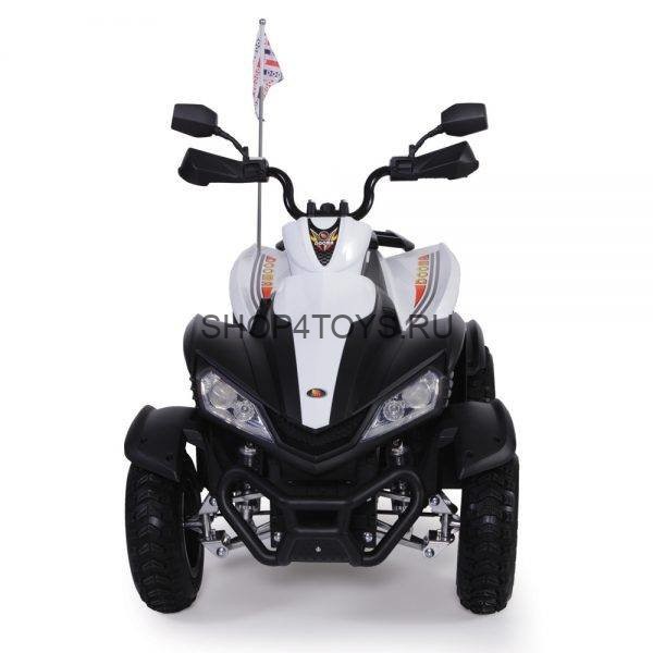 Детский электроквадроцикл Dongma ATV White 12V с кожаным сиденьем - DMD-268A-LUX-W Детский электроквадроцикл Dongma ATV White 12V с кожаным сиденьем - DMD-268A-LUX-W