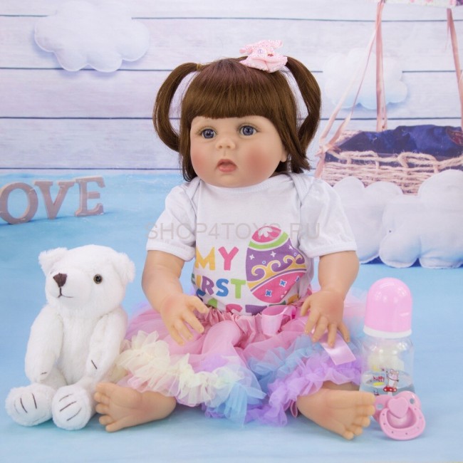 Реборн с силиконовым телом Анюта