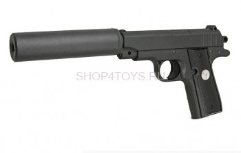 Пистолет металлический Colt Commander (пневматика, 27,5 см) - G.2A Пистолет металлический Colt Commander (пневматика, 27,5 см) - G.2A