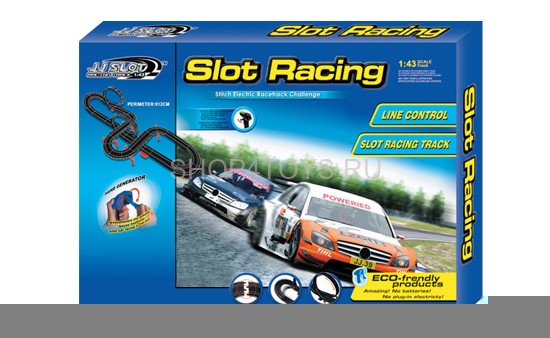 Гоночный автотрек JJ Slot Ралли (длина трека 913 см, от сети, 1:43) - JJ51-2