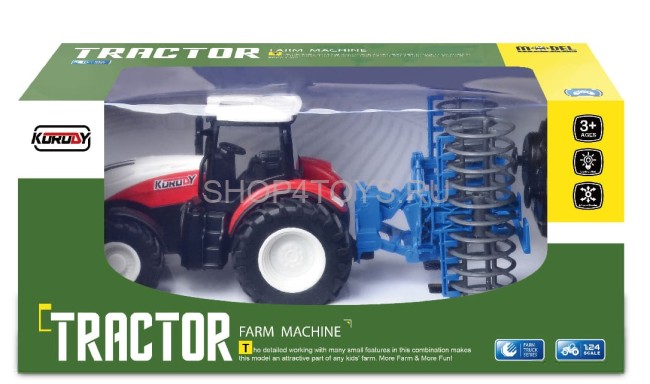 Радиоуправляемый трактор для борования полей Huina / KoroDy (свет, акб) - KD6636 Радиоуправляемый трактор для борования полей Huina / KoroDy (свет, акб) - KD6636