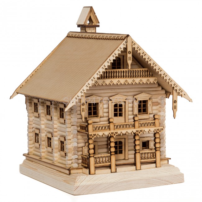 Конструктор из дерева "Изба" с инструментами - K02N Конструктор из дерева "Изба" с инструментами - K02N