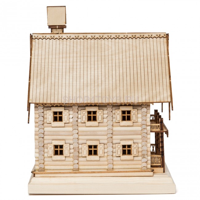 Конструктор из дерева "Изба" с инструментами - K02N Конструктор из дерева "Изба" с инструментами - K02N