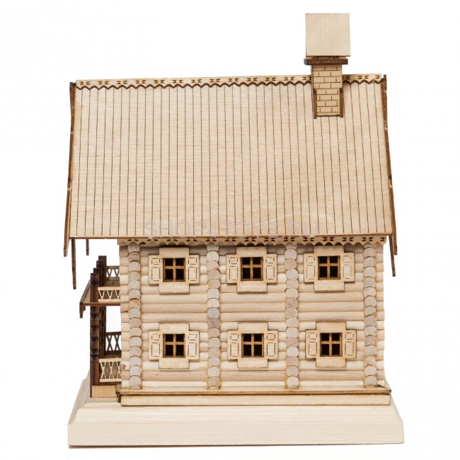 Конструктор из дерева "Изба" с инструментами - K02N Конструктор из дерева "Изба" с инструментами - K02N